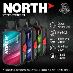 NORTH FT12000 12000 PUFFS DISPOSABLE – DISPLAY OF 10