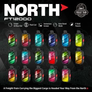 NORTH FT12000 12000 PUFFS DISPOSABLE – DISPLAY OF 10