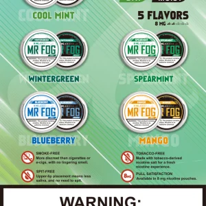 MR FOG NICOTINE POUCHES 8MG - 20CT PACK