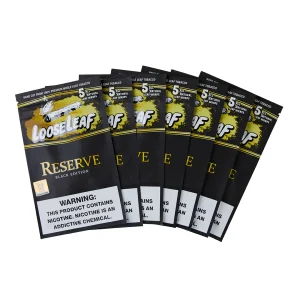 Reserve Black Edition LooseLeaf 5-Pack Wraps (40 Count)