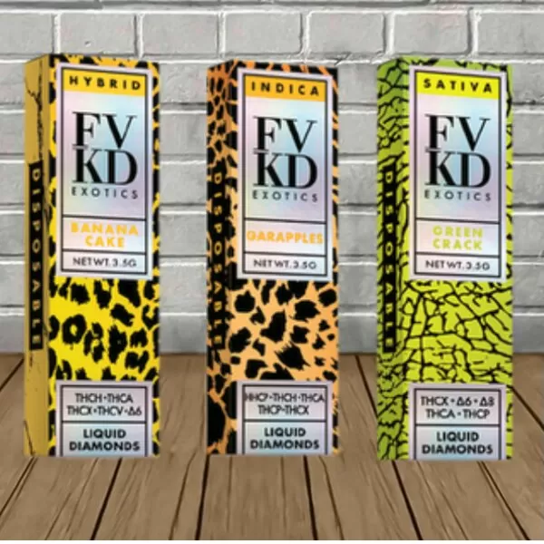 Wholesale FVKD Exotics Liquid Diamonds Disposable 3.5g Wholesale FVKD Exotics Liquid Diamonds Disposable 3.5g